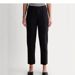 Everlane The Dream Pant Elastic Waist Tapered Leg Knit Pants Black- Size Small